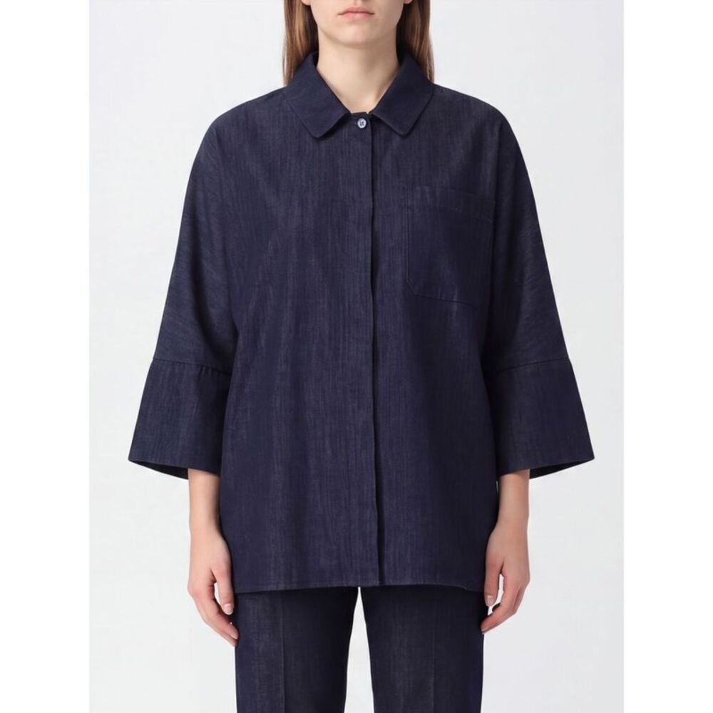 'S Max Mara Women Relaxed Fit Cotton Shirt 'S Max Mara With Concealed Buttoning